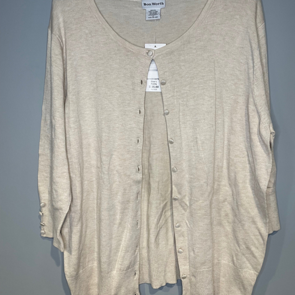 NWT Bon Worth Cardigan Button Front